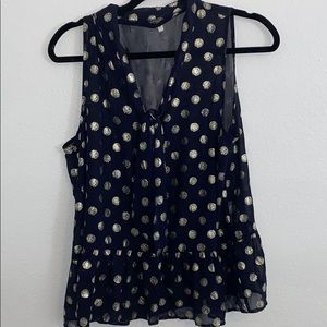 Hello Miss Black & Gold Top